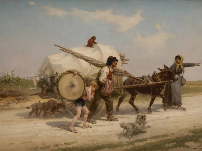 1846-Nicolas Sicard - I Saltimbanchi (1875)